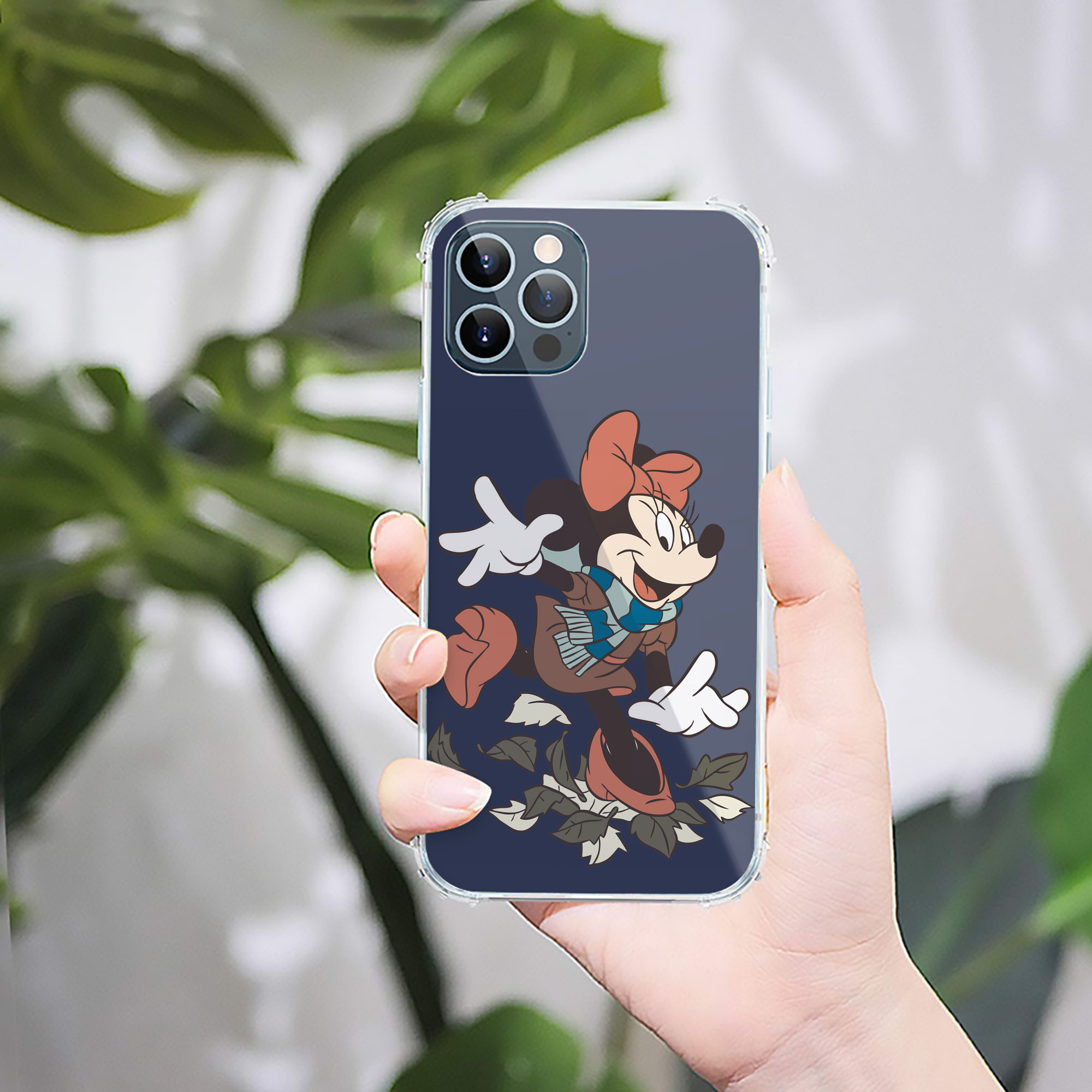（画像用） ミッキーマウス Mickey Mouse 【iPhone 12シリーズ対応】透明スマホケース（クリアソフトケース）